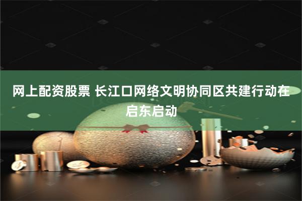 网上配资股票 长江口网络文明协同区共建行动在启东启动